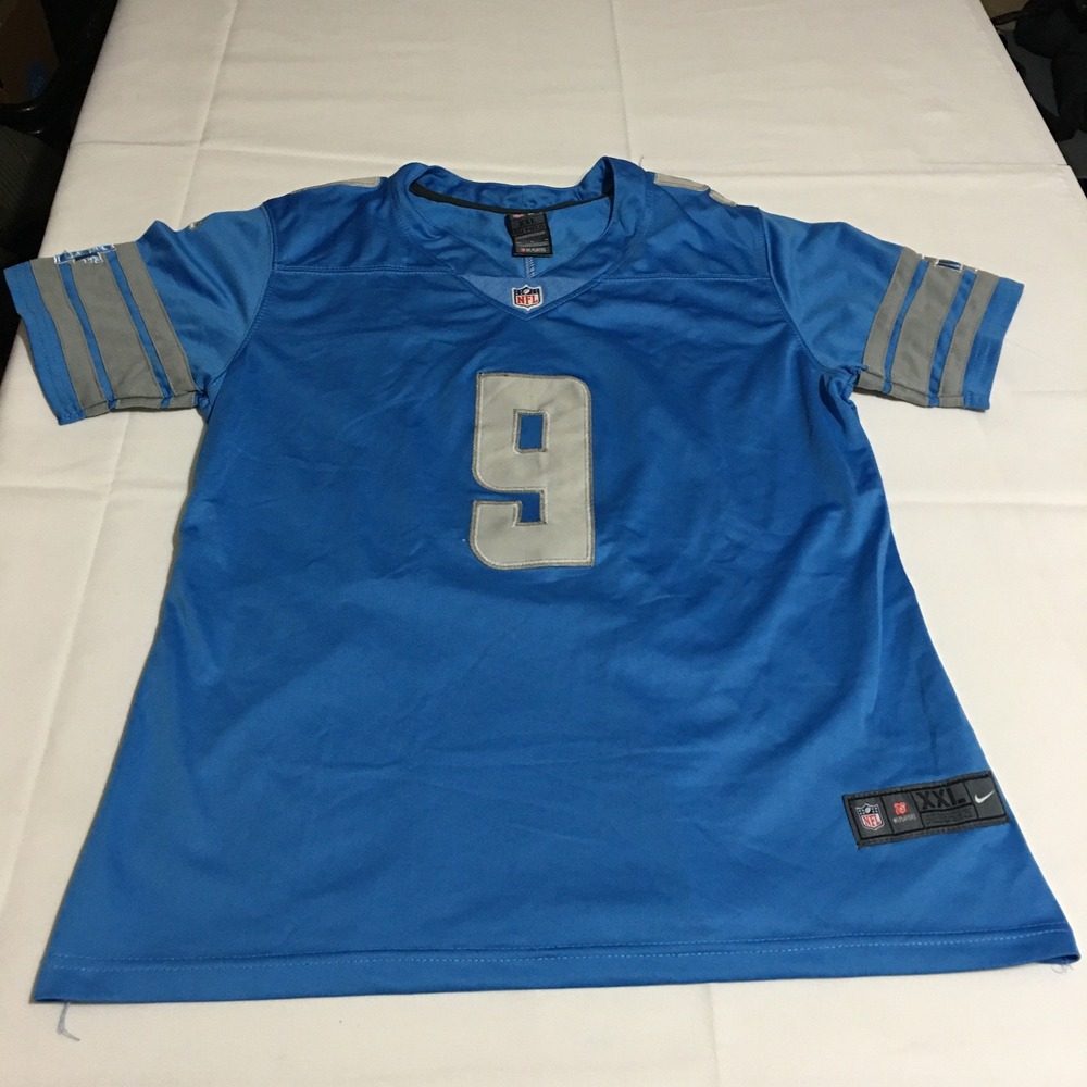 Nike Matthew Stafford Detroit Lions NFL Jersey WCF Youth XXL Blue